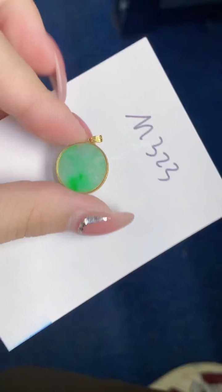 【闪购商品】翡翠颈饰18K金镶嵌000000000