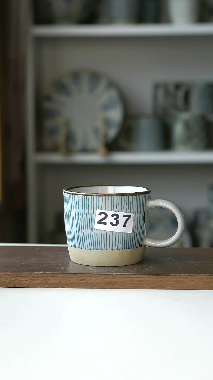 【闪购商品】陶瓷237微瑕粗陶马克杯@4-2@