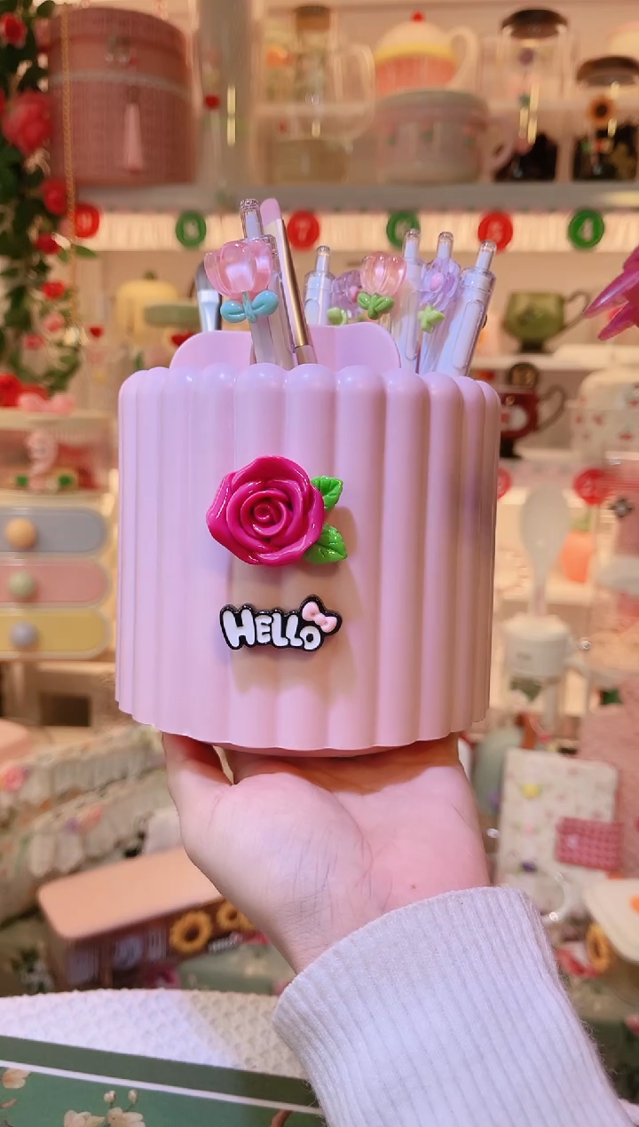 旋转笔筒——手工制作品质好！