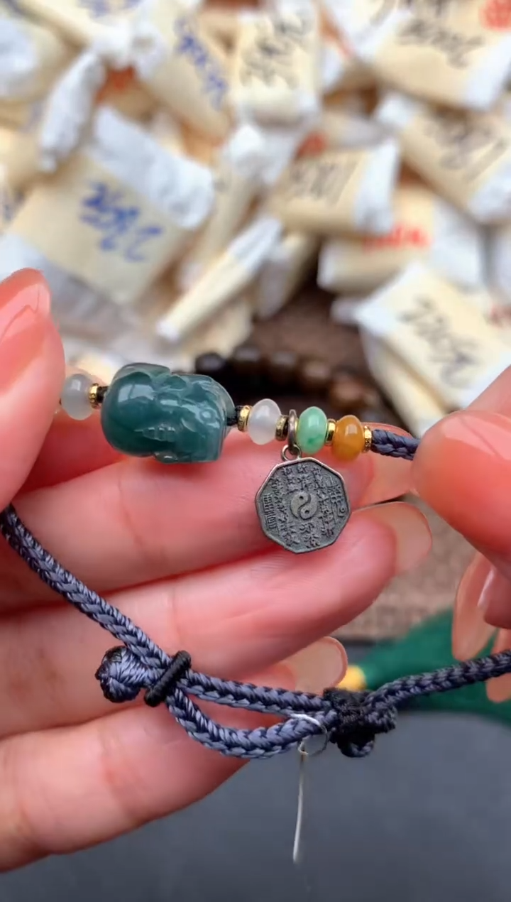 银S925镶嵌挂件翡翠1