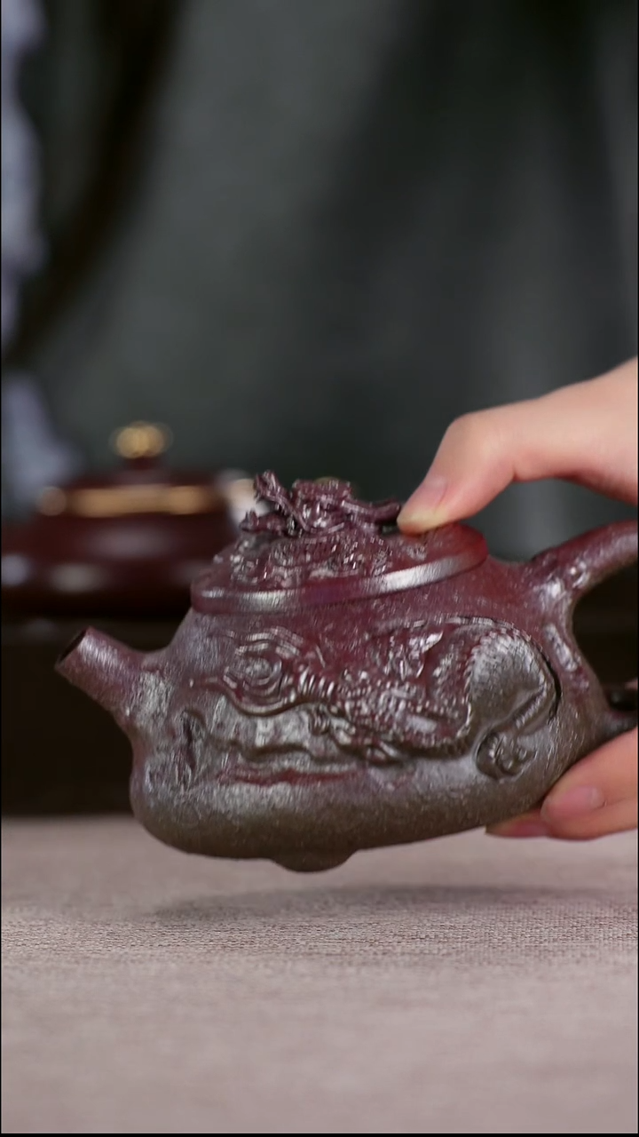 茶壶紫砂日**方窑宝体验款“龙瓢”