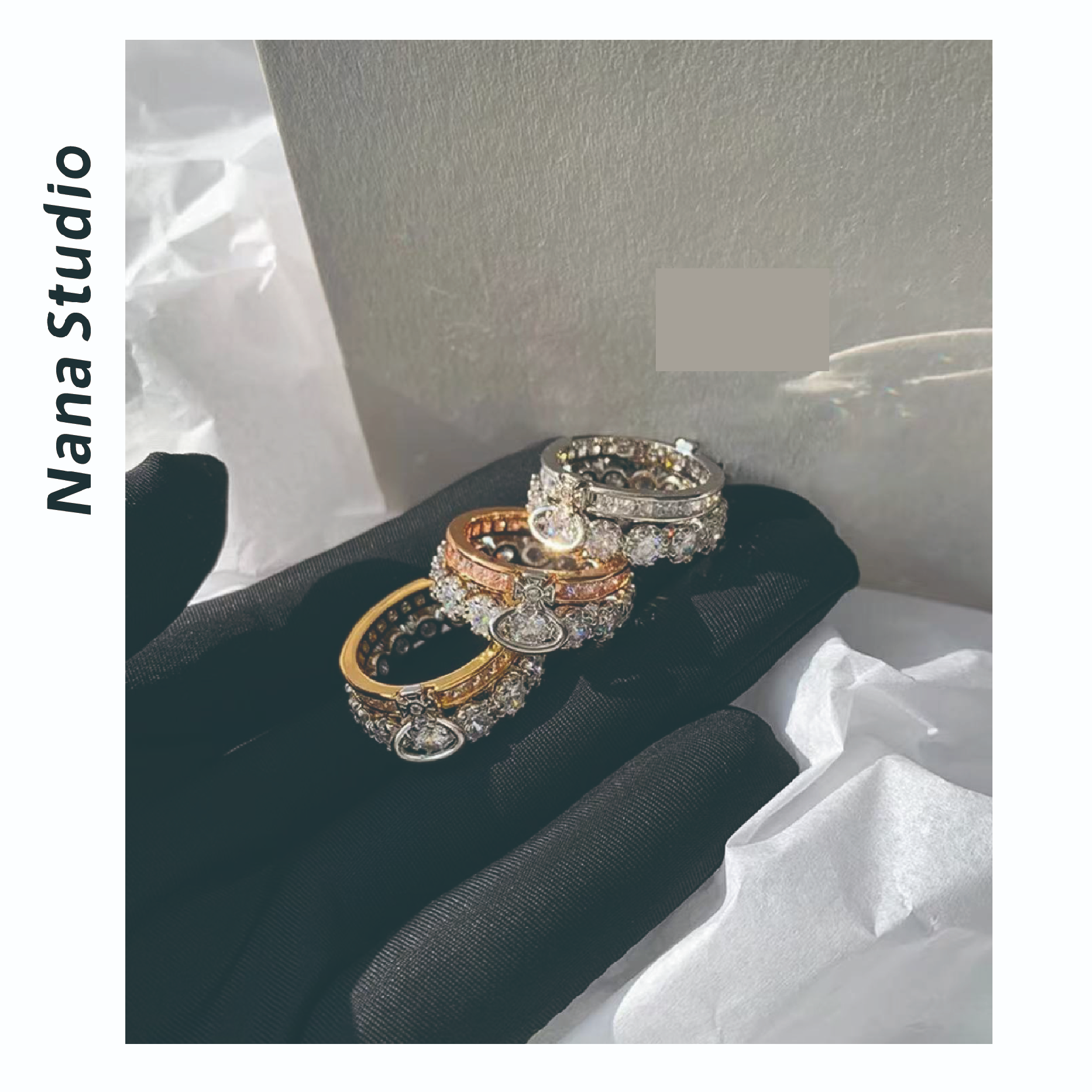 铜合金塑料戒指 【Nana Studio】可拆卸十字架戒指