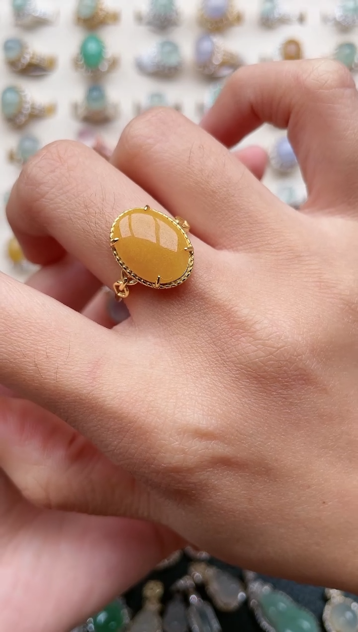 【闪购商品】翡翠戒指银S925镶嵌11111