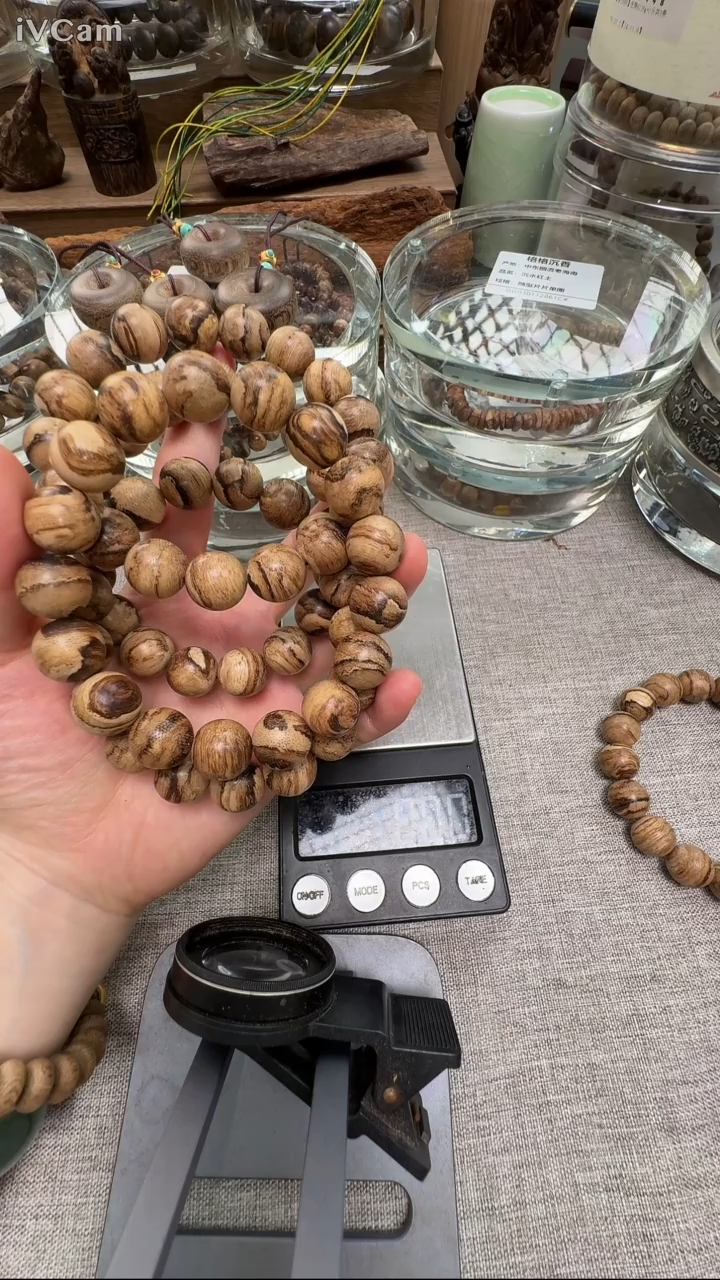 手串沉香达拉干虎斑纹12mm+单圈多样性发其一