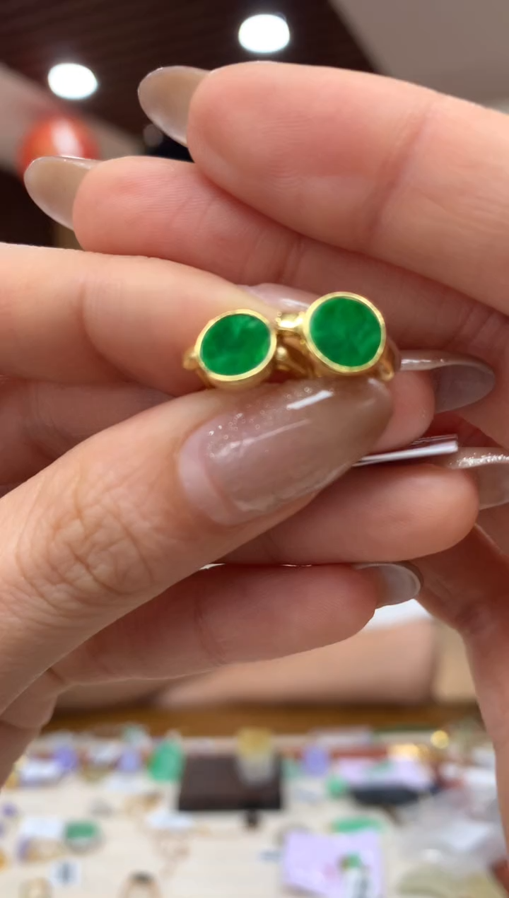 未镶嵌翡翠耳饰耳包