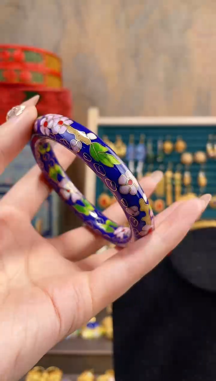 【闪购商品】非遗景泰蓝镯子宝蓝