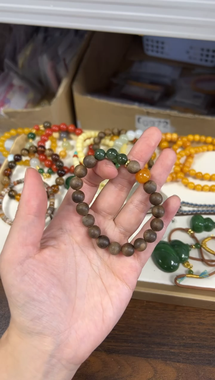 手链蜜蜡未镶嵌孤品蜜蜡和田设计款手链 [344]