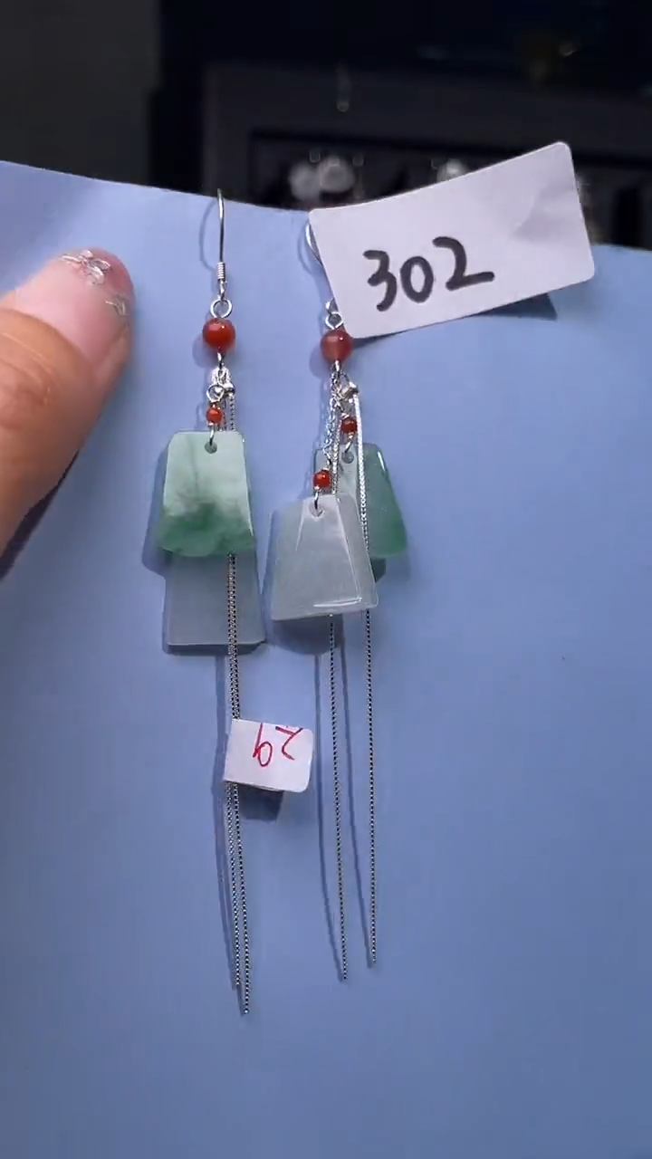 未镶嵌翡翠耳饰喜欢拍