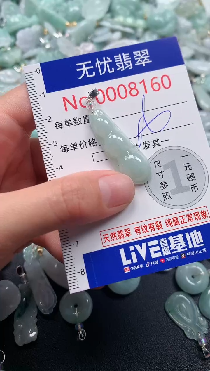 吊坠(不含链)未镶嵌翡翠8160