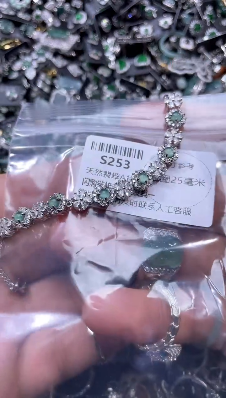 【闪购商品】翡翠颈饰未镶嵌S253手链