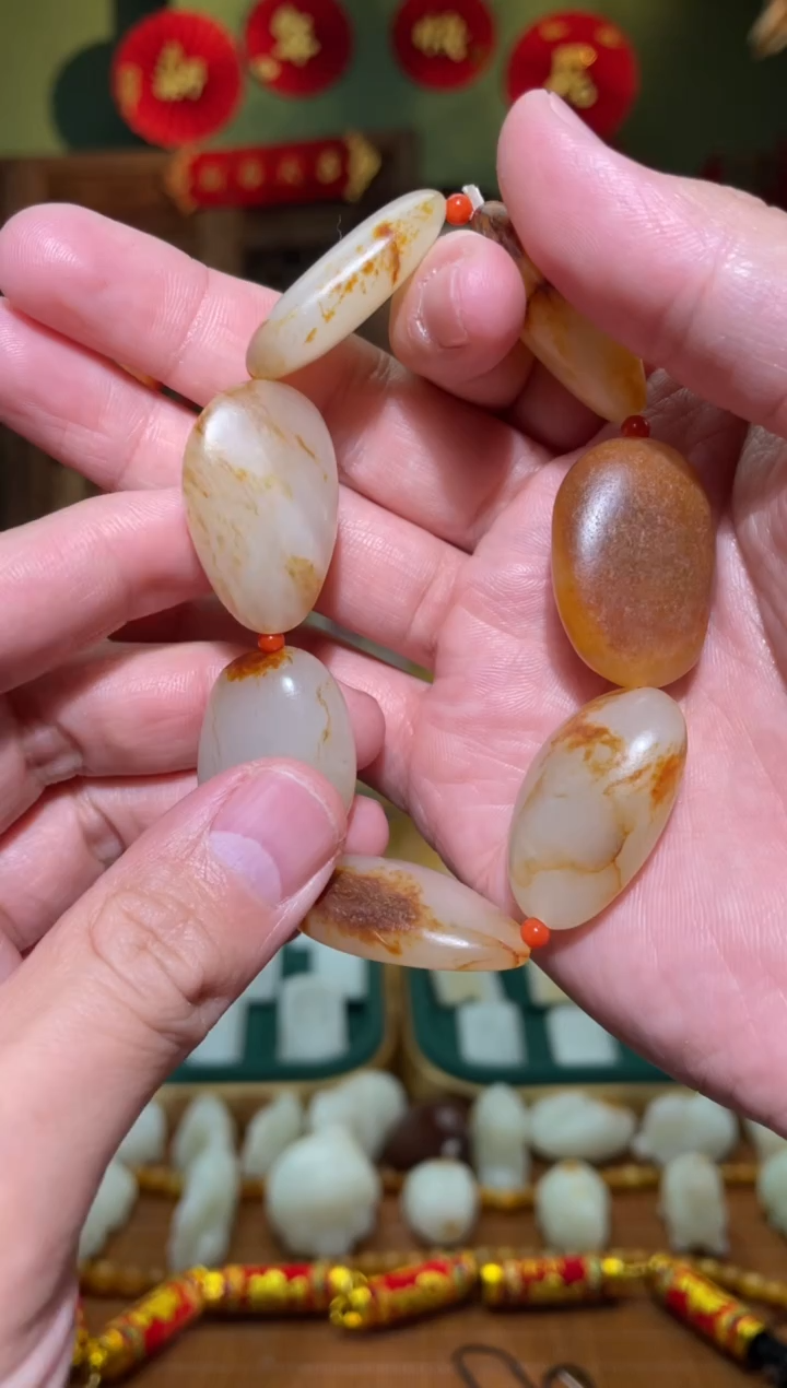 【闪购商品】和田玉手串未镶嵌原石手串80g