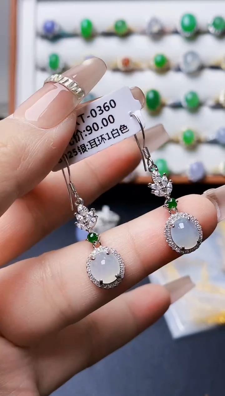 银S925镶嵌戒指翡翠1621