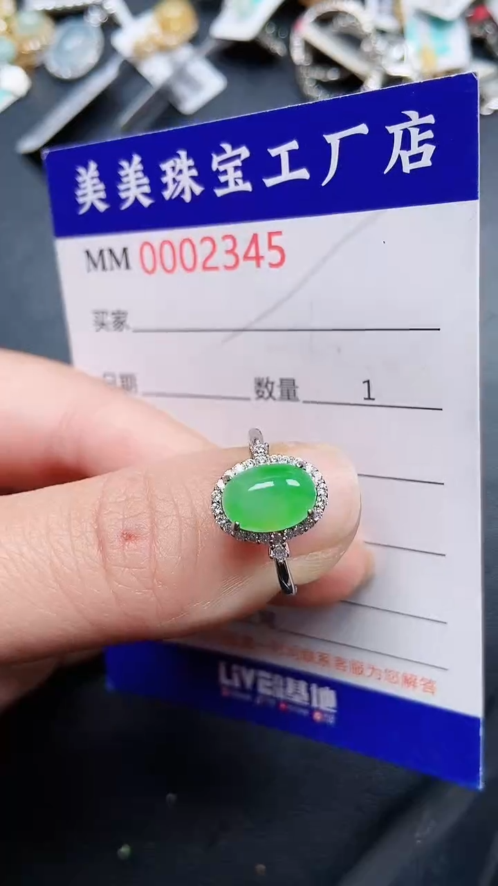 颈饰银S925镶嵌翡翠2345