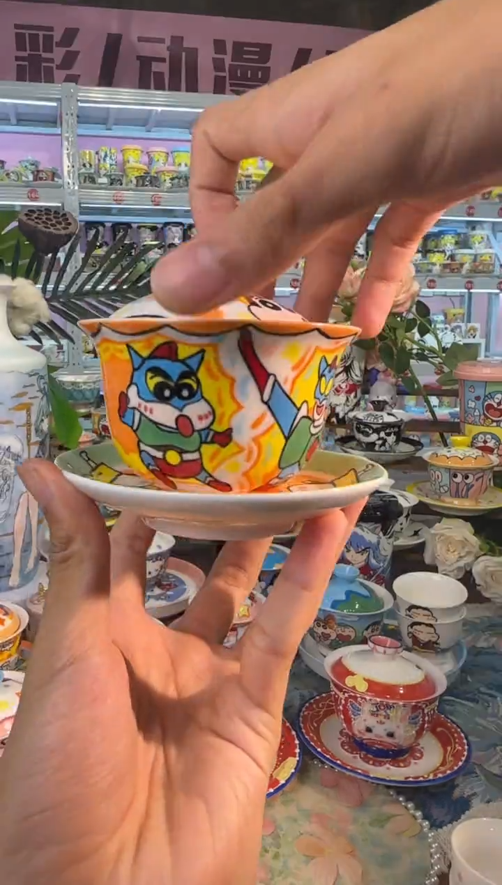 高温釉下彩手绘陶瓷