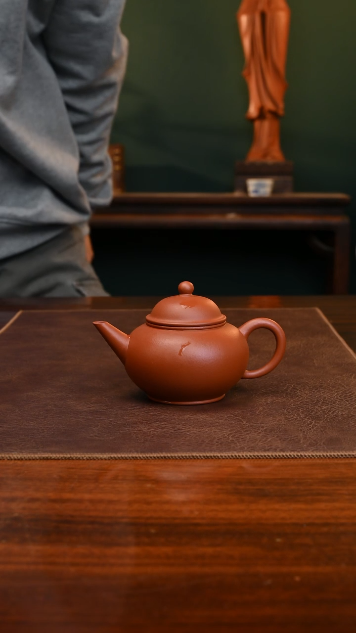 【闪购商品】紫砂茶壶张明朱泥水平150cc
