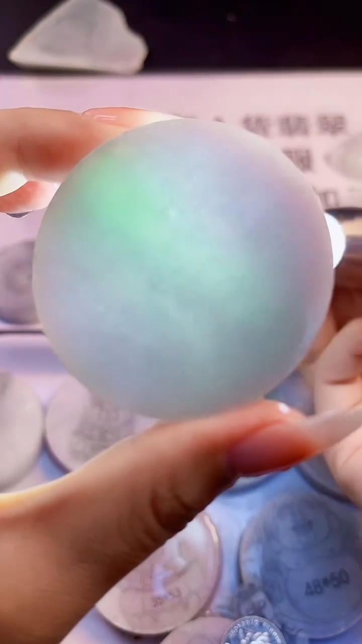 翡翠裸石缅甸天然翡翠A货018