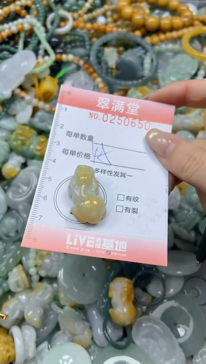 未镶嵌挂件翡翠闪购0250650