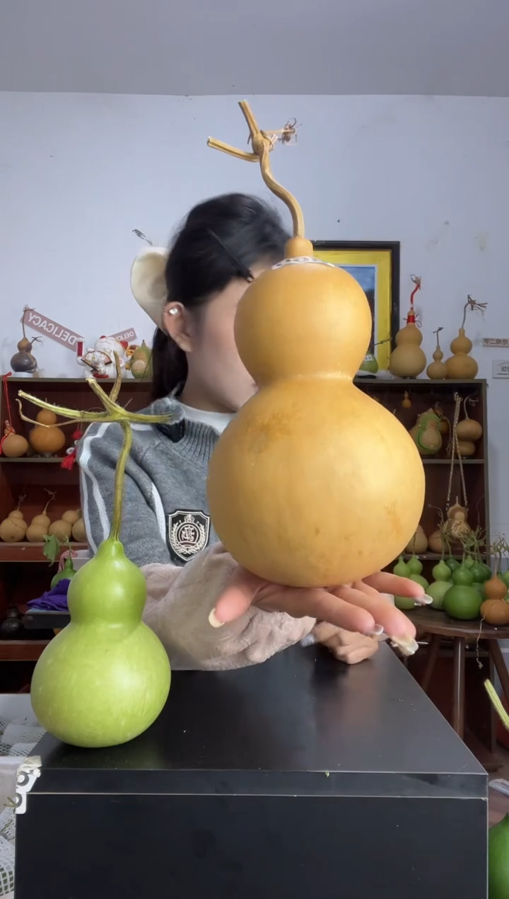 無****N865天然葫芦摆件 一物一拍龙头不保售后瑕疵