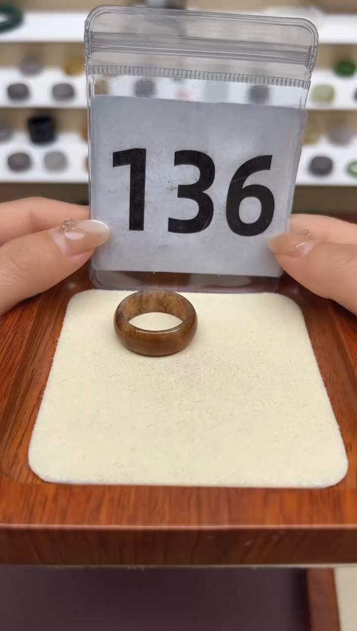 【闪购商品】和田玉戒指未镶嵌港码17号，内径18mm