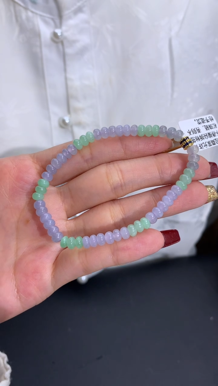 未镶嵌手串翡翠卡5mm