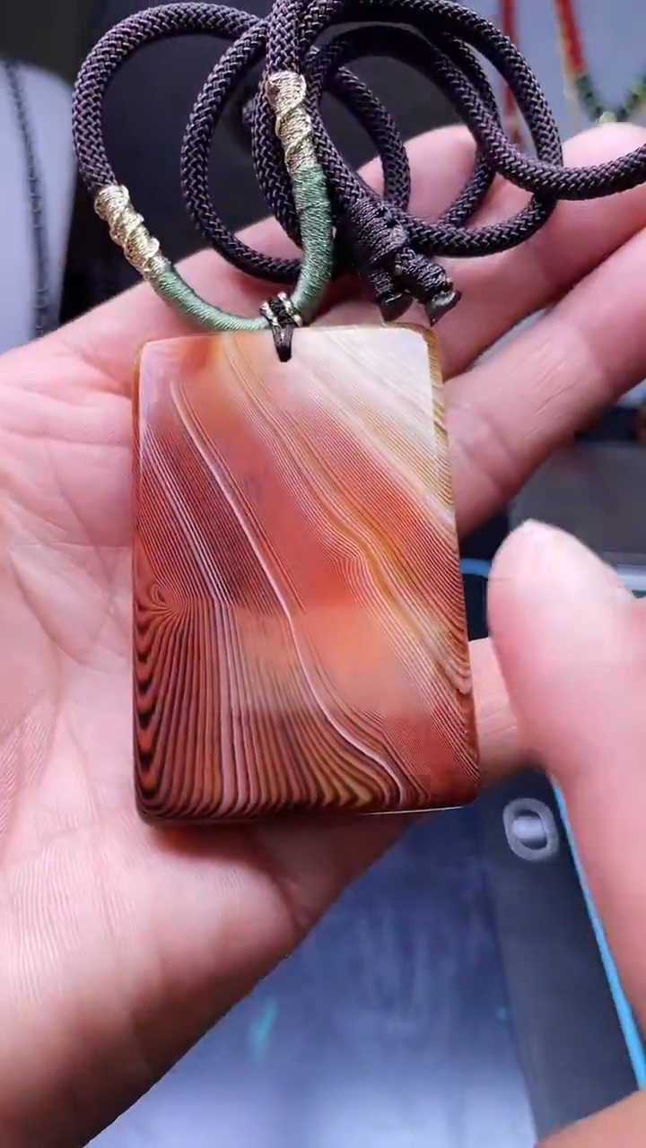 未镶嵌颈饰玛瑙/玉髓天然珠宝无事牌【多样性拍一发一】