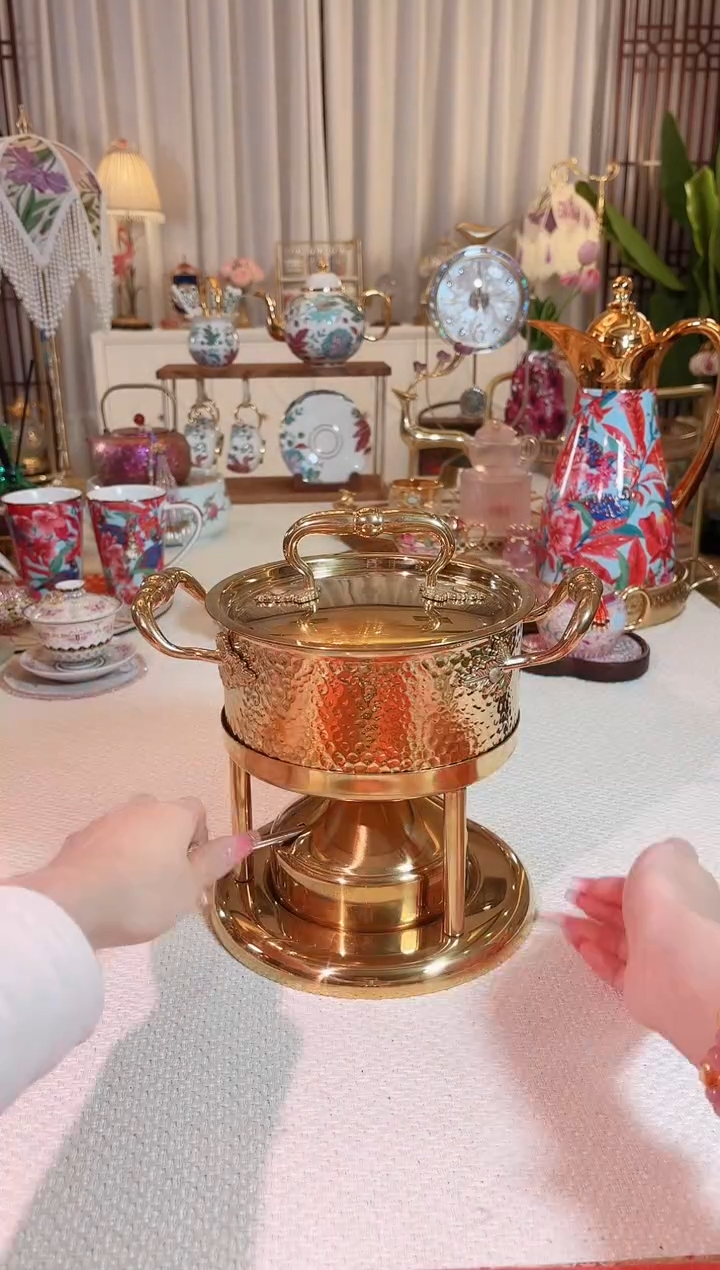 【闪购商品】不锈钢304 金色 瑞士炉