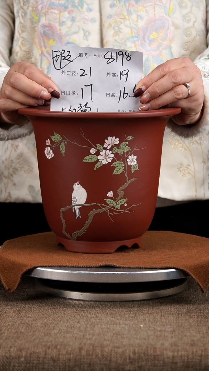 【闪购商品】紫砂花盆紫砂花盆8198