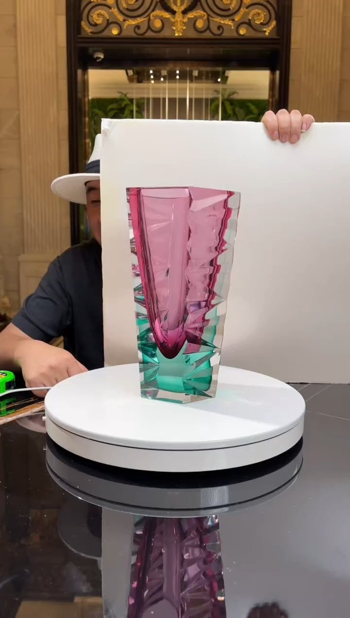 【闪购商品】摆件AJ031501金红冰岛火山花器