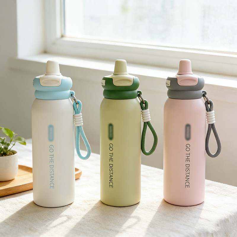 【晶晶补贴】欧润保温杯双饮316不锈钢简约直身防摔保温杯670ML