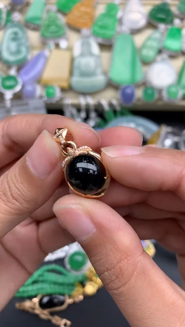 【闪购商品】翡翠颈饰18K金镶嵌358-中国好珍宝