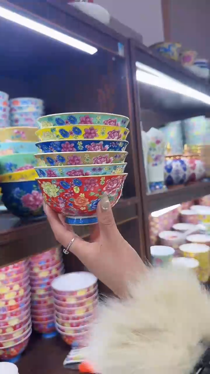 【闪购商品】瓷片4.5英寸饭碗6个景德镇餐具  