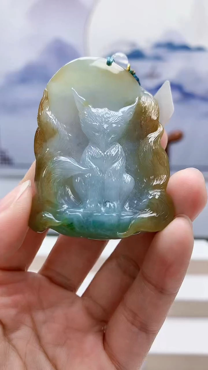 未镶嵌定制翡翠5175lr-毛货挂件51