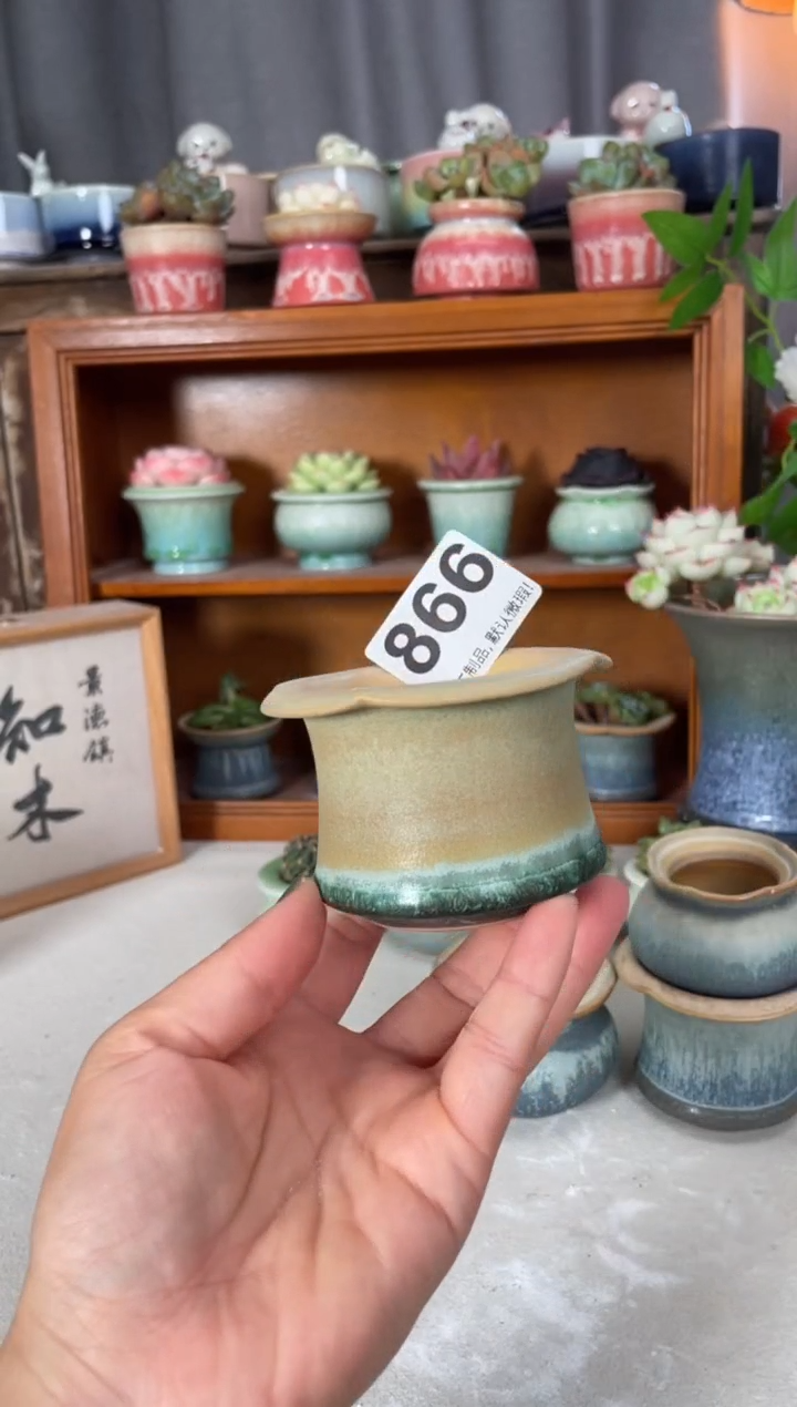 瓷片866知木小芳花盆
