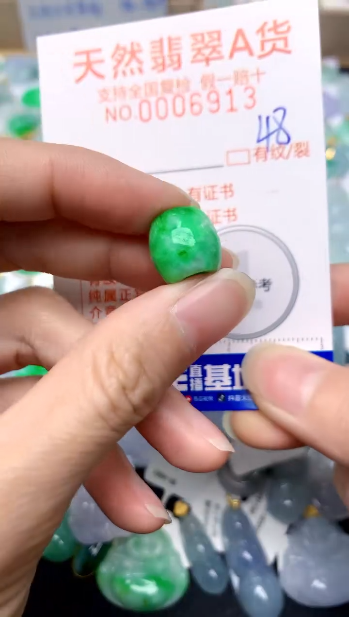 【闪购商品】翡翠颈饰未镶嵌48天然A货翡翠