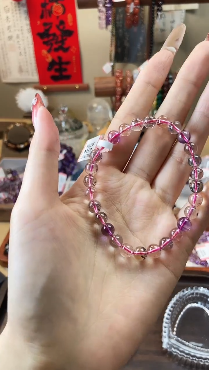 【闪购商品】水晶手链未镶嵌超七6mm