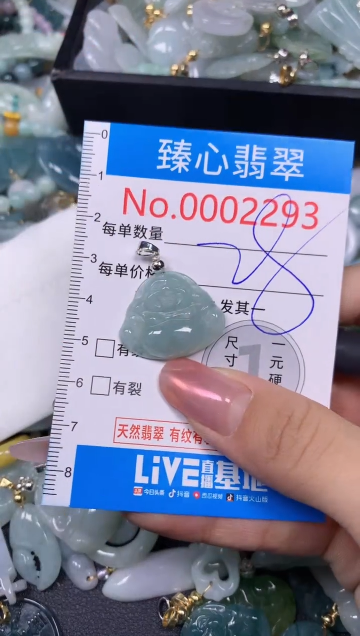 【闪购商品】翡翠颈饰未镶嵌含绳0002293