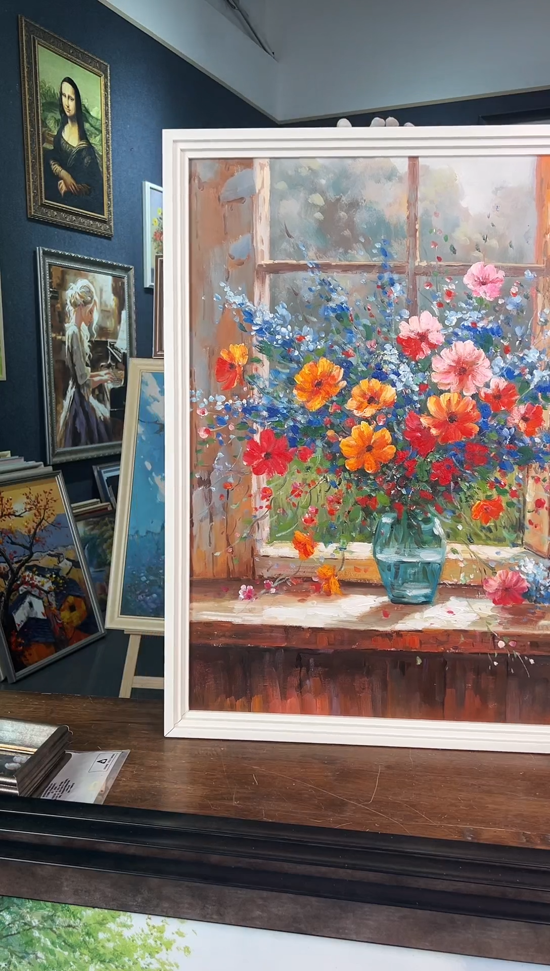 【闪购商品】油画23号 60*80 花卉-手绘油画