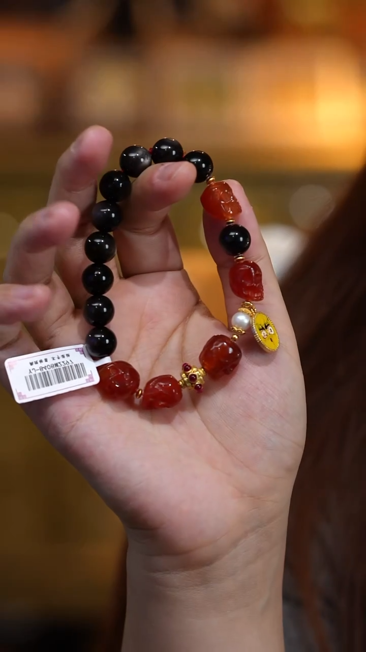 玛瑙/玉髓（覆膜）颈饰未镶嵌多宝项链多样性发其一