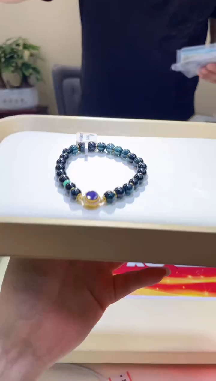 手链18K金镶嵌碧玺@@ZY40117002