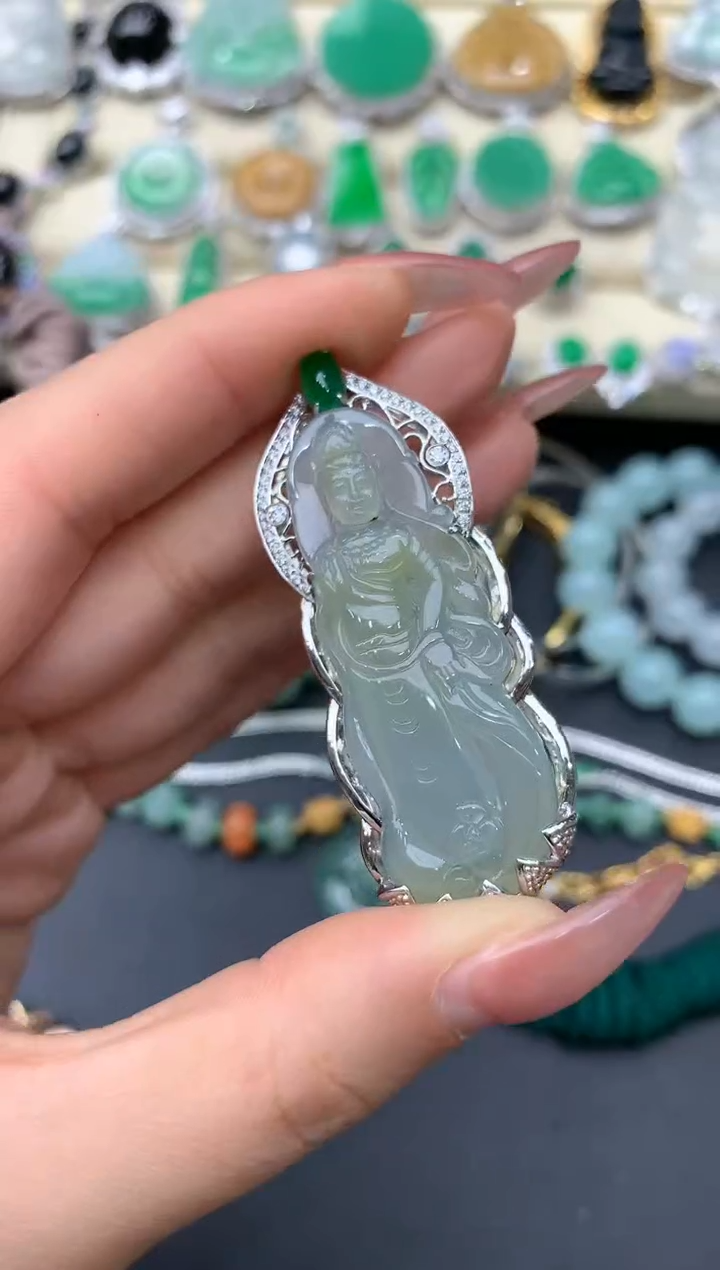 【闪购商品】翡翠颈饰18K金镶嵌217-中国好珍宝