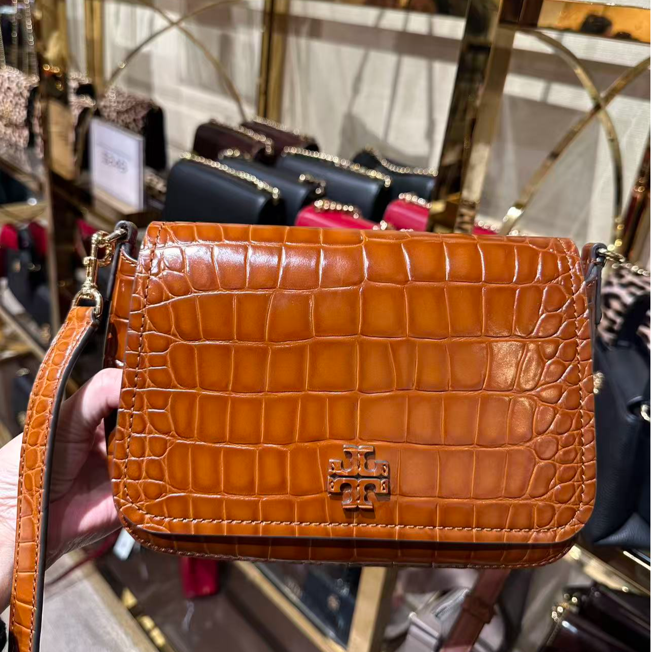 ToryBurch/汤丽柏琦 THEA FLAP 翻盖斜挎包 22*7*14