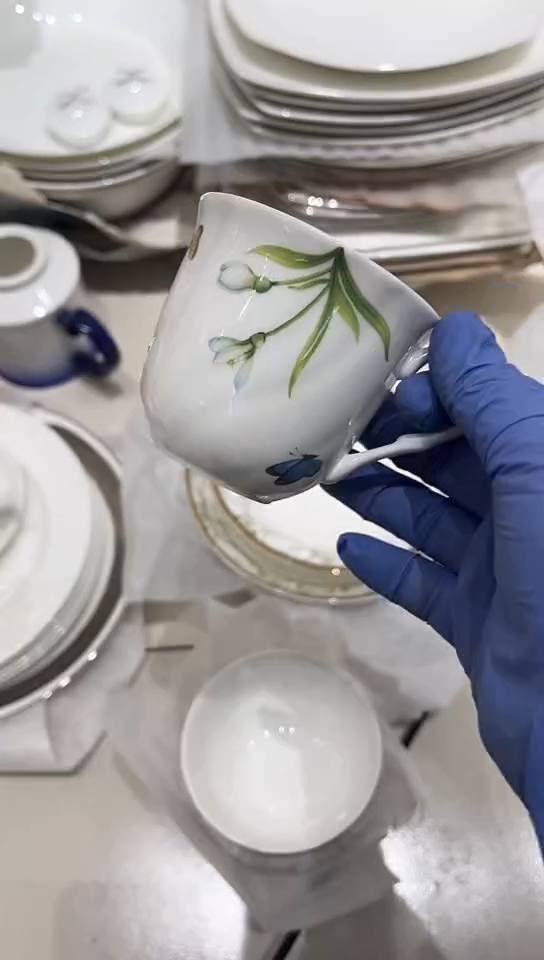 瓷杯子1个隆达骨瓷