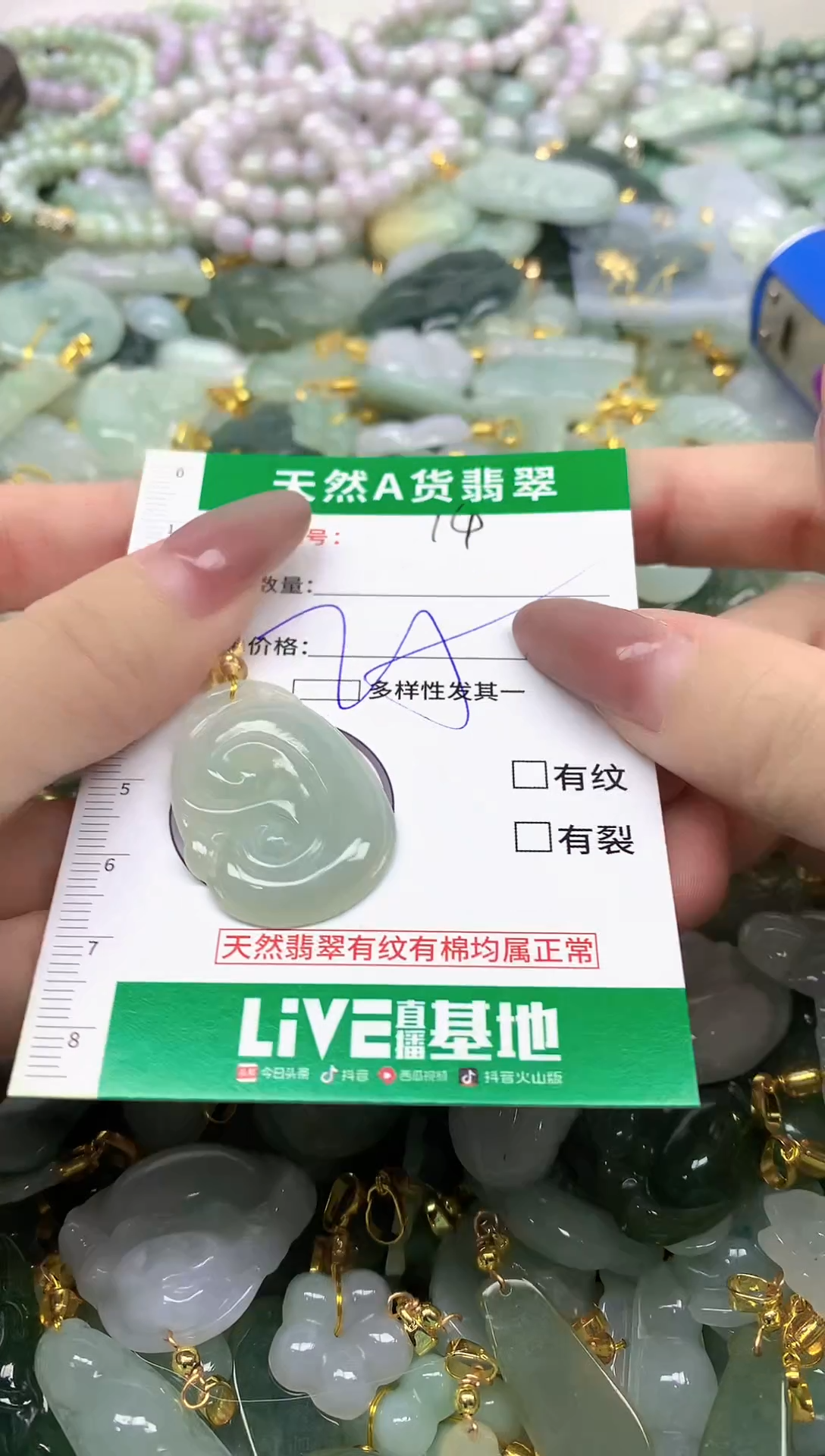 颈饰未镶嵌翡翠纯天然缅甸A货翡翠-14