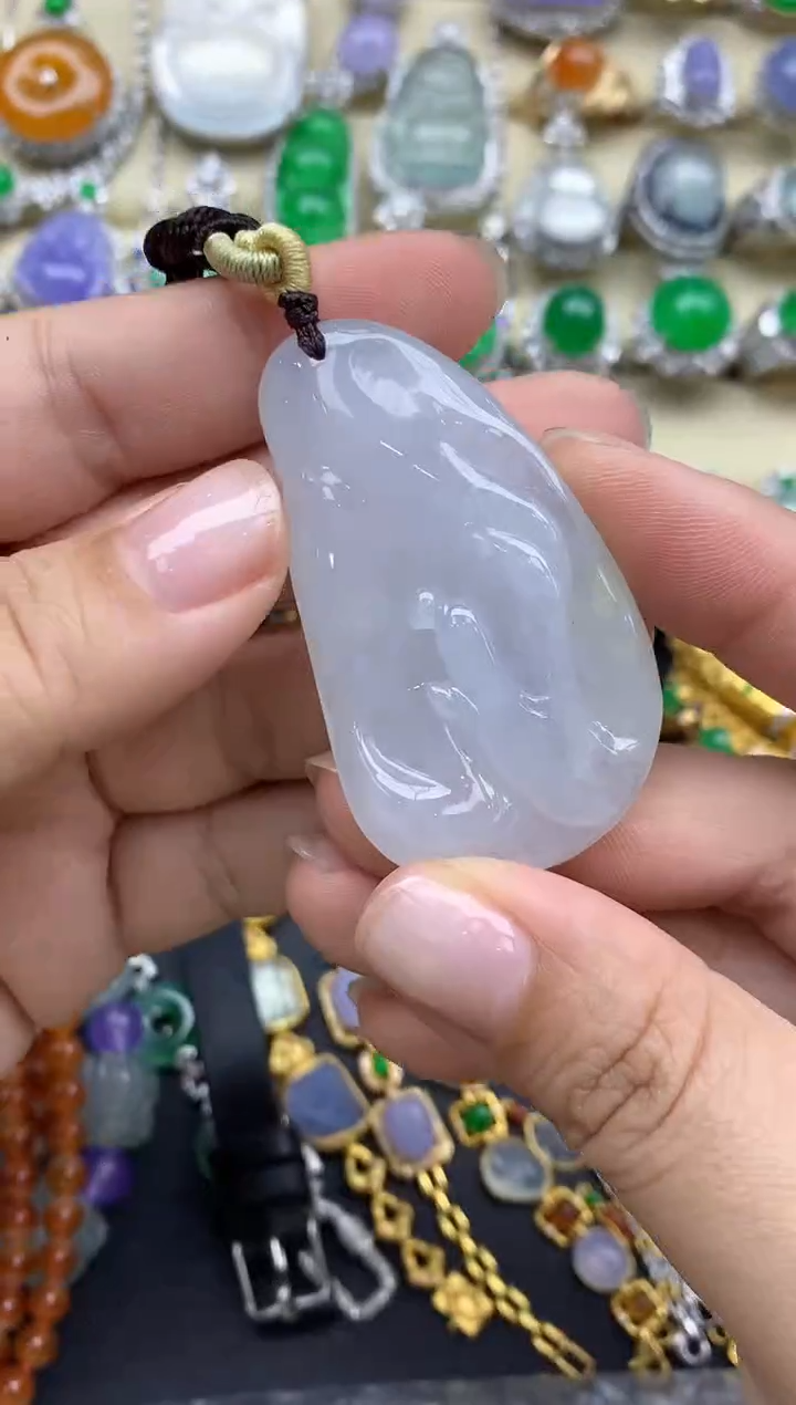 翡翠未镶嵌颈饰244-春日珠宝