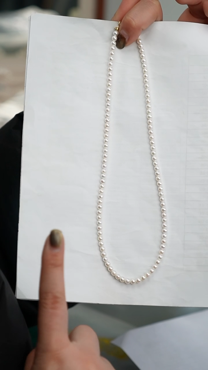 【闪购商品】淡水珍珠项链18K金镶嵌baby珠项链 4-4.5mm