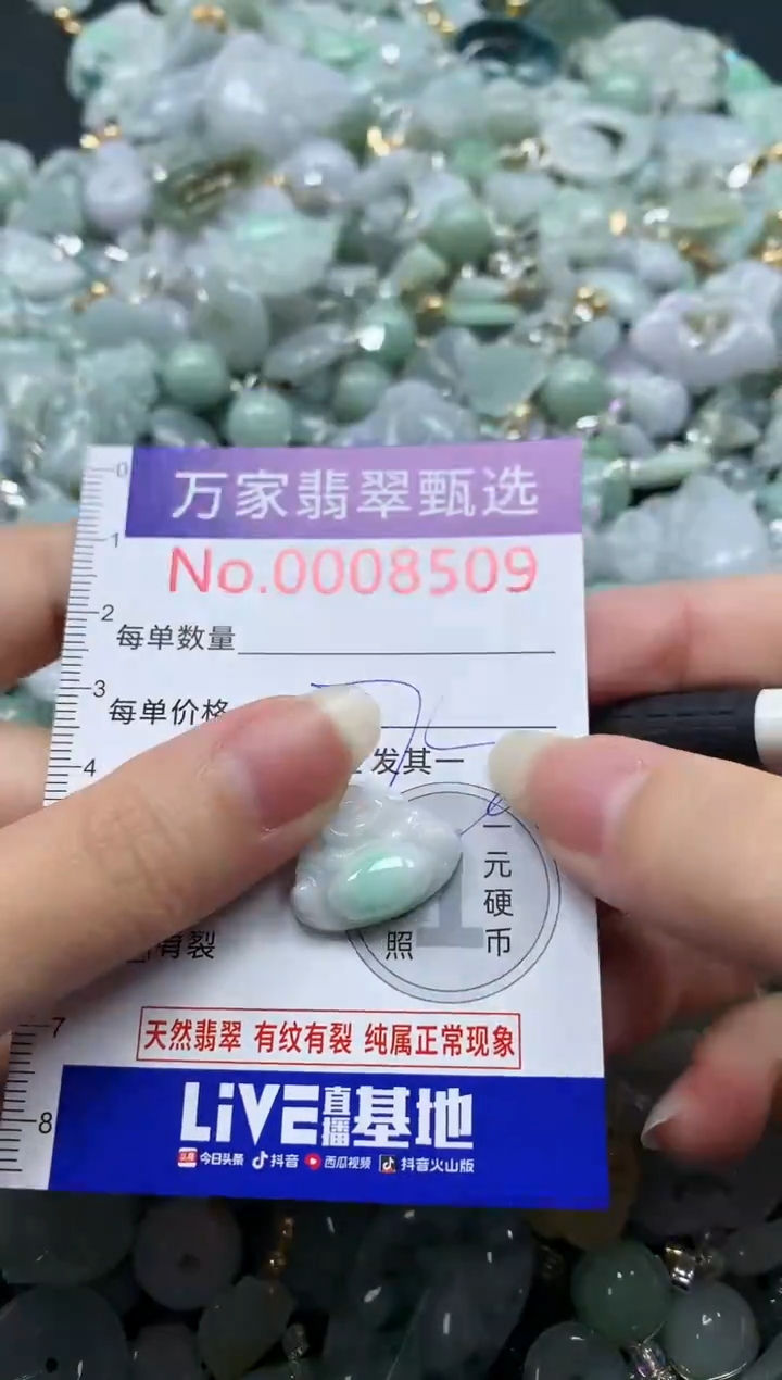 吊坠(不含链)未镶嵌翡翠8509