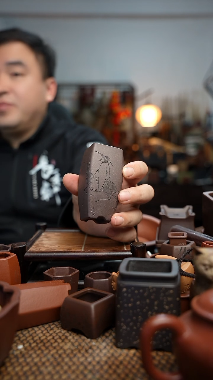 紫砂花盆卡*長木軒精品紫砂