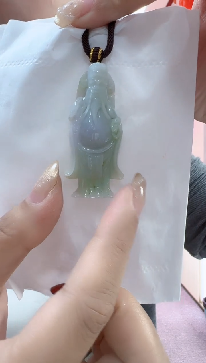 【闪购商品】翡翠颈饰未镶嵌孤品财神