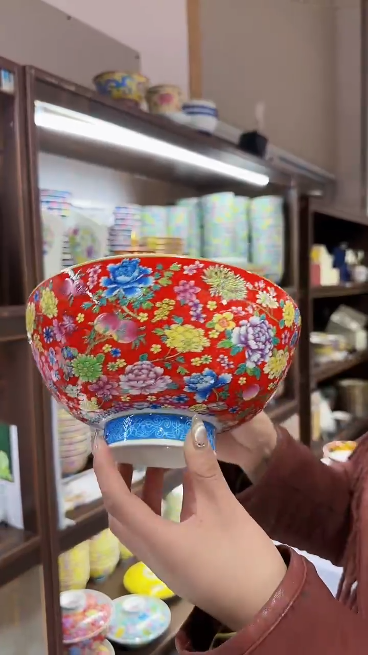 【闪购商品】瓷片8.5英寸汤碗1个景德镇陶瓷