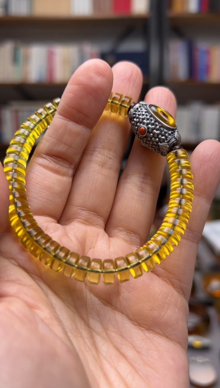 【闪购商品】琥珀颈饰未镶嵌药片手串-甲虫